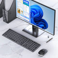 Seenda Rechargeable Backlit Keyboards and Mice for Home Office Computer Notebook Silm 2.4G Wireless Keyboard and Mouse Combo