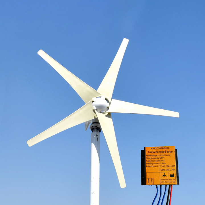 Elege 1kw Mini AC Axis Home Power Generator Controller Low Speed 1000w Wind Turbine Fan for Home Windmill Use