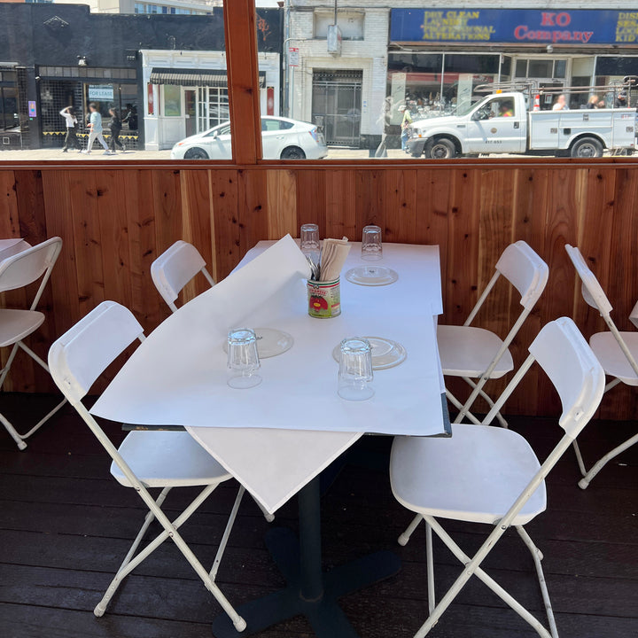 Sillas Para Eventos Wholesale Plastic Steel White Resin Maidan Training Restaurant Dinning Folding Chairs for Events Party