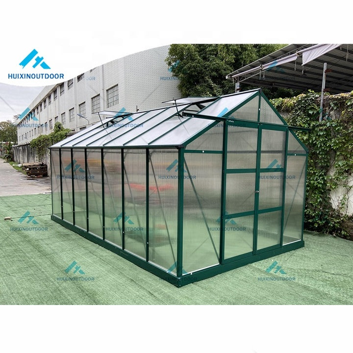 Factory Wholesale Aluminium Polycarbonate Greenhouse Kits Super Strong Home Garden Planting Greenhouse