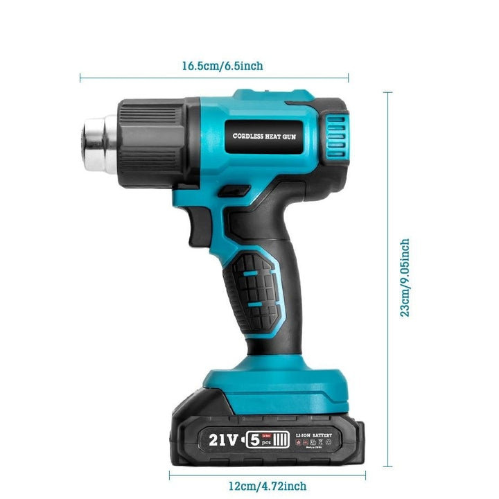 Oem High Power Lithium Battery Hot Air Gun Temperature Adjustable Industrial & Diy Hair Dryer And Heat Shrink Machine