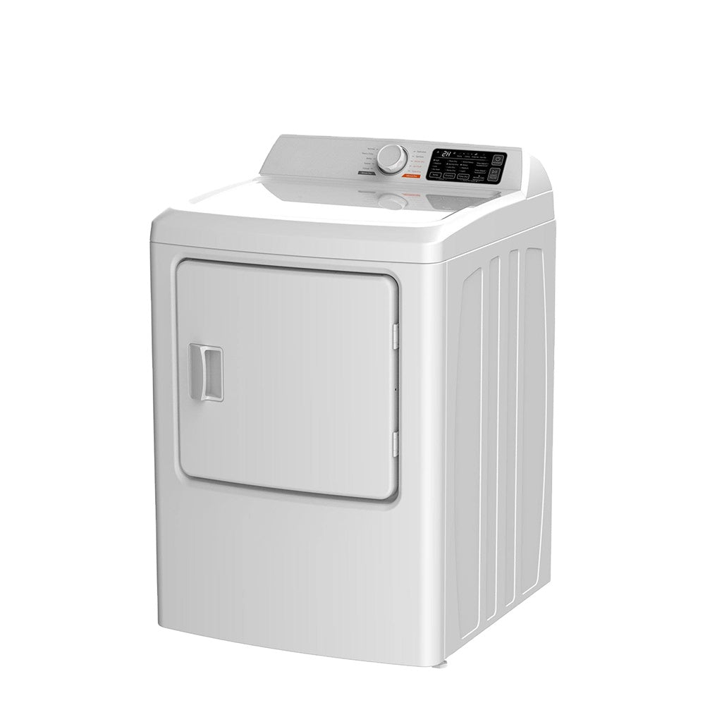 6.7Cu.ft White Sensor Dry Gas Electric Dryer with LED Display