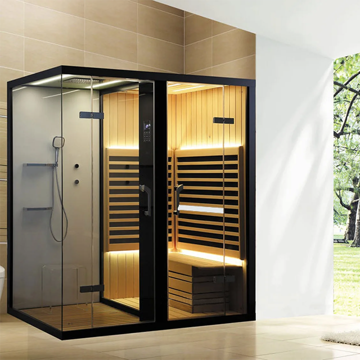 High-end Custom Indoor Spa Bathtub Sauna Room