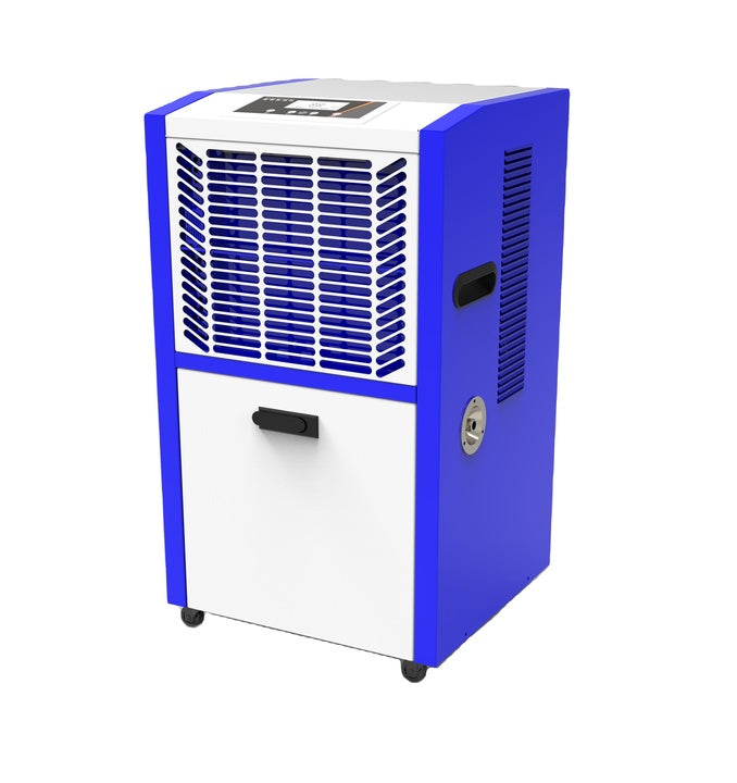 60L/Day Smart Compressor Industrial Commercial Dehumidifier Automatic Shut-Off Metal Construction App-Controlled Touchscreen