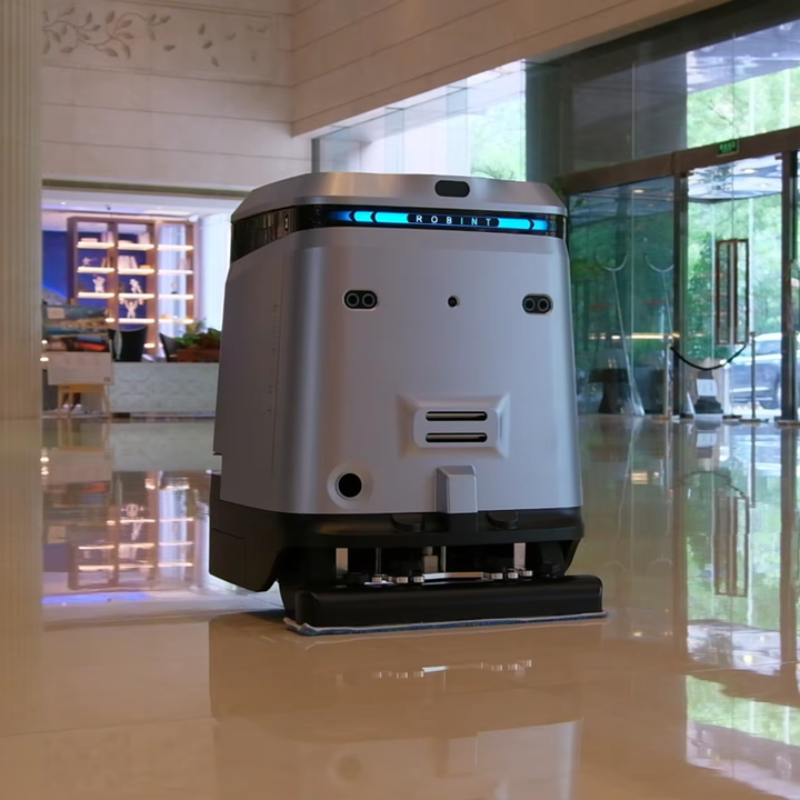2025 Manufacturer's Intelligent Commercial Cleaning Robot Floor Scrubber Vacuum Sweeper for Shopping Malls Offices Warehouses