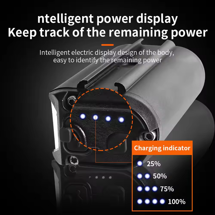 2026 New Bicycle LED Light 2600lm High Bright Night Bike Light USB Charging Outdoor Sports Mountain Bike Accessories