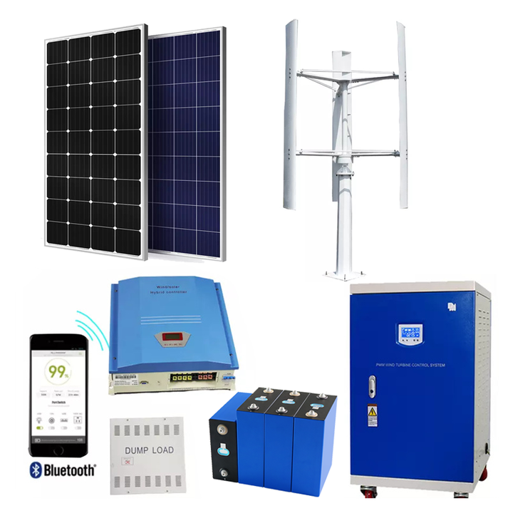 ELEGE Home Solar System 5kw Wind Turbine10kw System Inverse Control Integrated Power Supply System