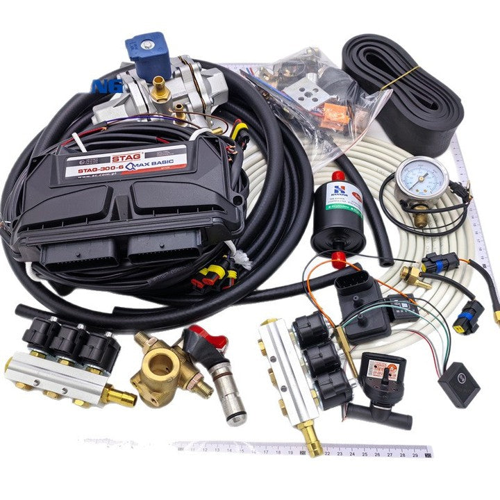 LPG/CNG Vehicle Oil-to-Gas Conversion STAG300 Natural Gas Six-Cylinder Kit Gas Vehicle Accessories Standard Fitment