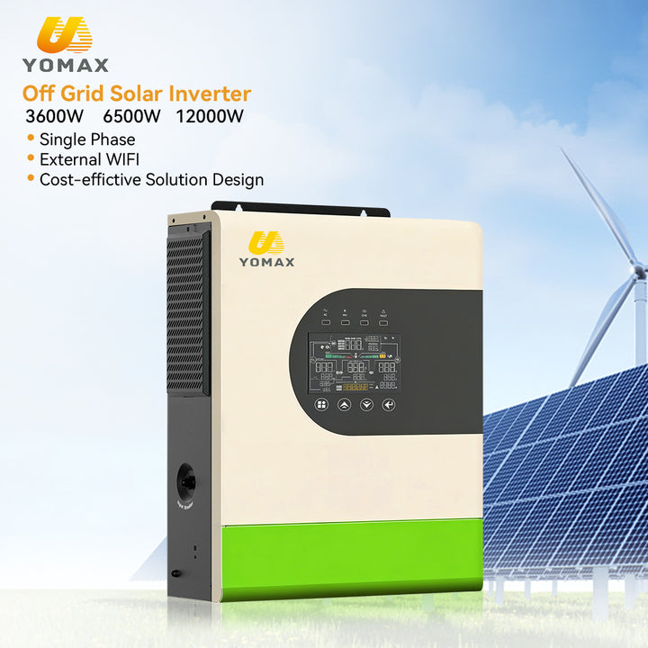 YOMAX CP-EK36 3.6KW 208V/220V/230V/240V Pure Sine Wave MPPT PV Lead Acid Lithium Battery Off-grid Hybrid Solar Inverter 97.5%