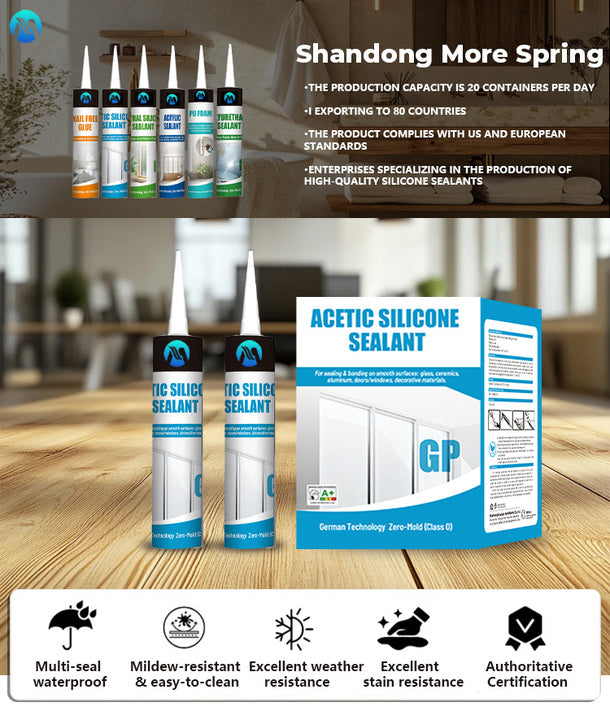General Purpose GP clear Adhesive Waterproof Quick Drying Window and Door Factory Silicone Sealant