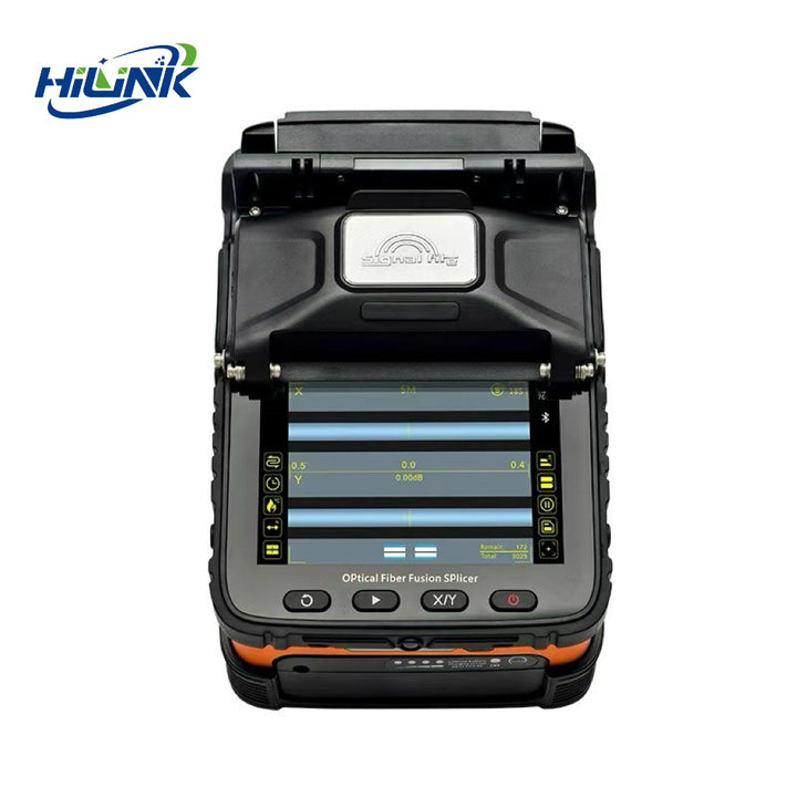 AI-5Pro Fiber Fusion Splicer FTTH GPRS Optical Fiber Welding Machine AC 220V 5-Year Warranty LC/SC Connector HILINK
