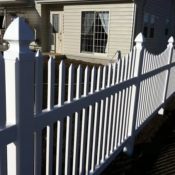 PVC Picket Fence, Screen Fence PVC Stripe Gate Swimming Pool Protect, Gardening fences