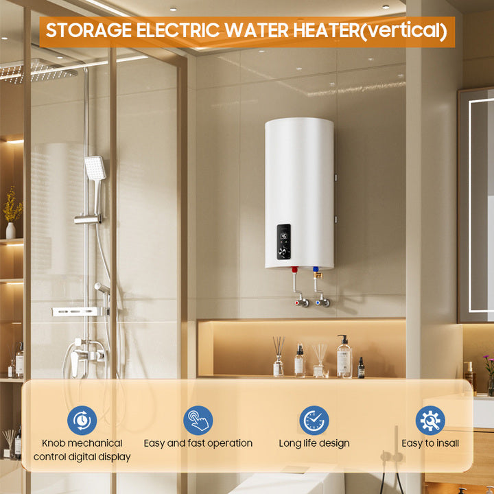 30L 50L 80L 100L Chauffe Eau De Douche Salle De Bain Numérique Electrique Avec Réservoir Hot Electric Water Heater