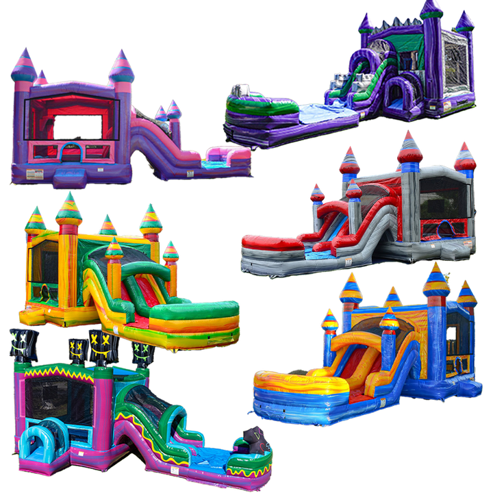 PVC Inflatable Bouncer Jumping Castle Commercial Unisex Outdoor Party Jumper Bouncing Slide Combo for Kids with Blower