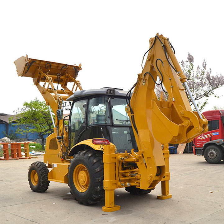 Backhoe Excavator Loader 4x4 Mini Wheel Backhoe Loader