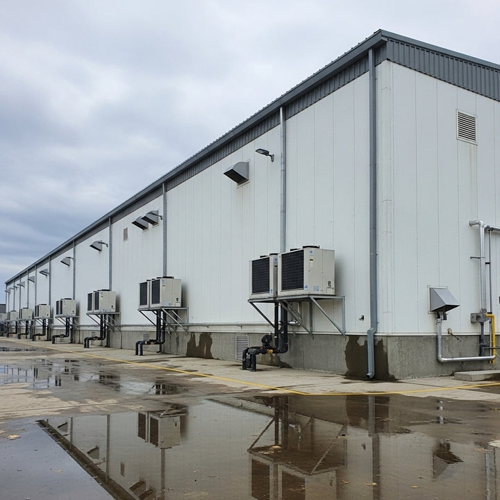 Industrial Prefabricated Steel Structure Cold Storage Turnkey Food Logistics Building C5 Anti-Corrosion Eurocode