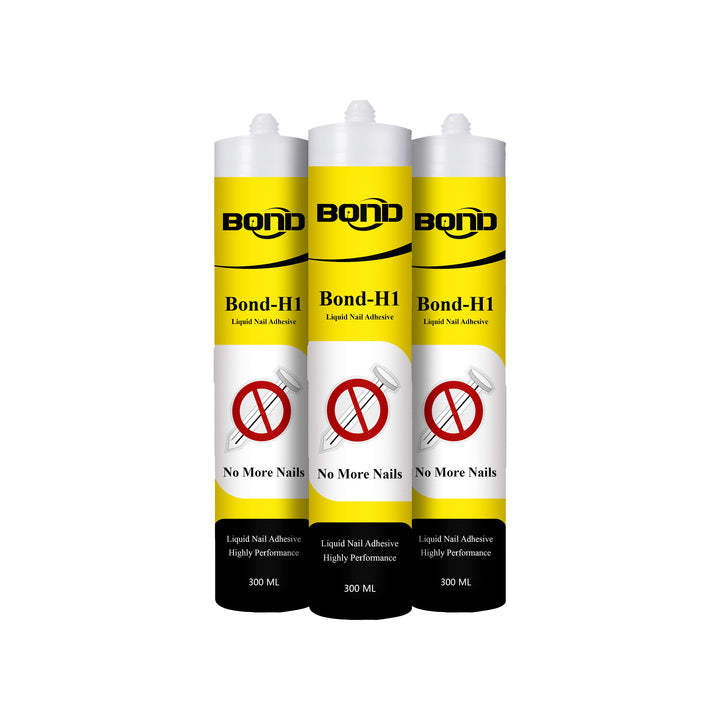 Liquid Nail Free Adhesive for Construction and Glass Installation with High Strength and No Nails Required