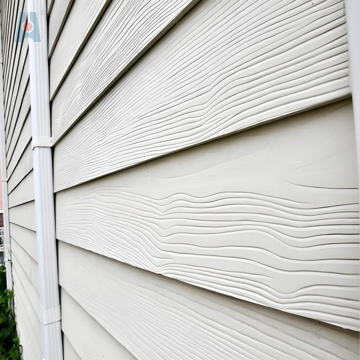 High Strength 8mm Thickness Fireproof Outdoor Facade Decorative Wood Grain Fiber Cement Siding Wall Board Panel