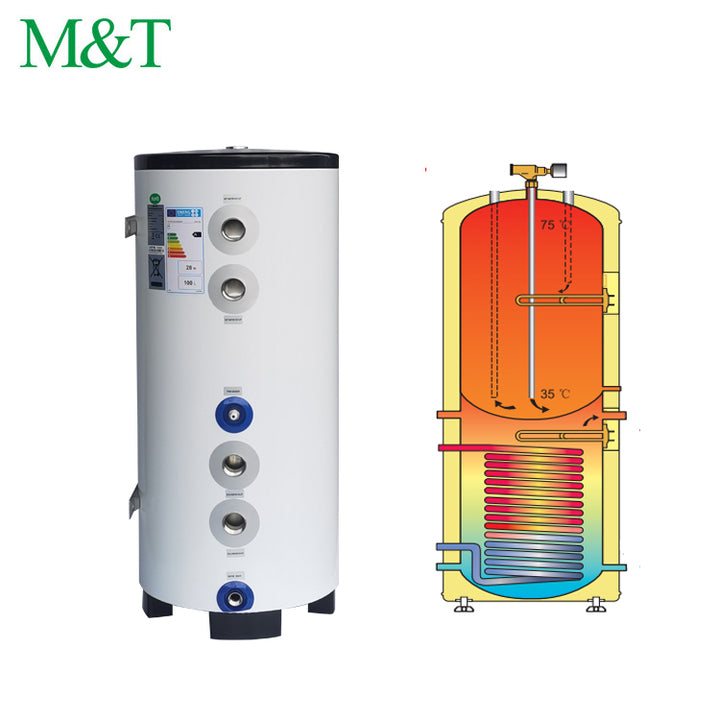 Quality Certified Stainless Hot Water Heatpump Solar Panel Chauffe Eau Solaire Thermosiphon DHW Heat Pump Water Storage tank