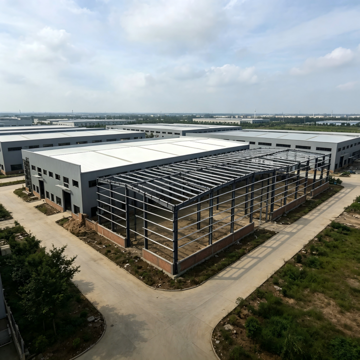 Modern Prefabricated Steel Structure Workshop with EPS Cement Wall Panels and Custom Light Steel Frame for South America