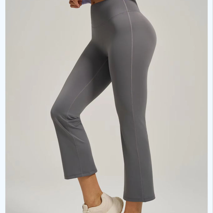 Seamless High Waist Flared Leggings Women Butt Lift High Elasticity Yoga Pants Full Length Stretchy Gym Fitness Wear
