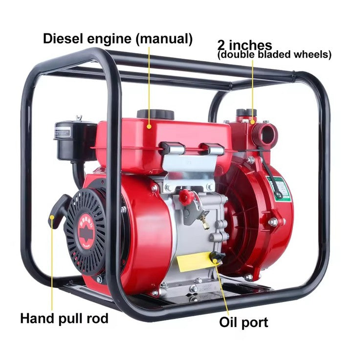 Factory Supply Diesel Engine Water Pump 3 inch 4 inch 2 inch Diesel Engine Water Pumps for Agricultural Irrigation.