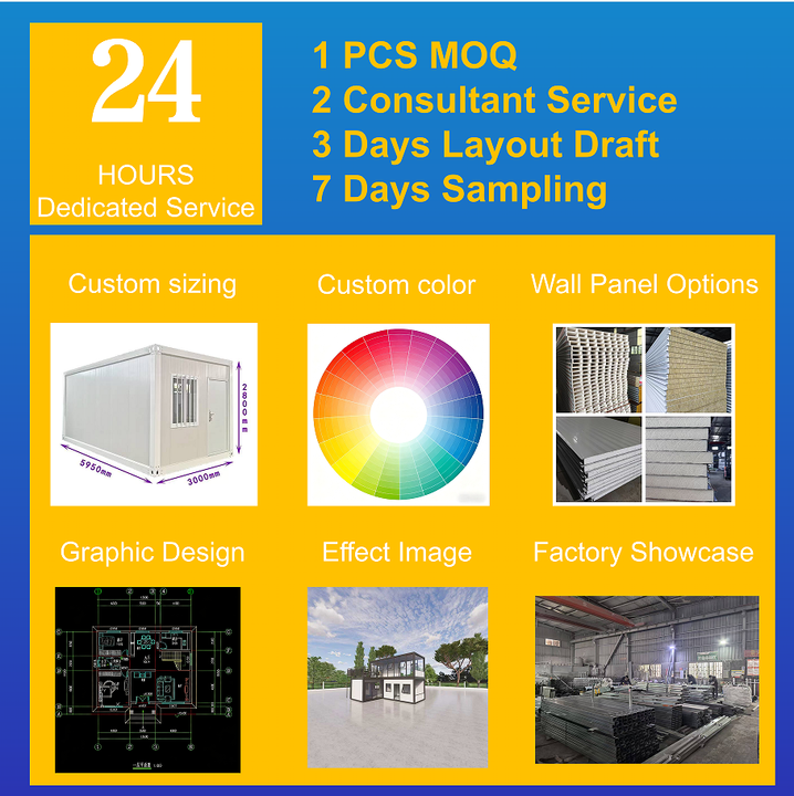 Customizable Prefabricated Container House: New Windproof, Anti-Corrosive, Modular Caigang