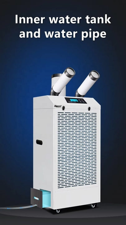Shiman 1500W 220V DC Fan Motors 600m/h Portable Industrial Air Conditioner Spot Cooler Floor Standing 1 Year Warranty