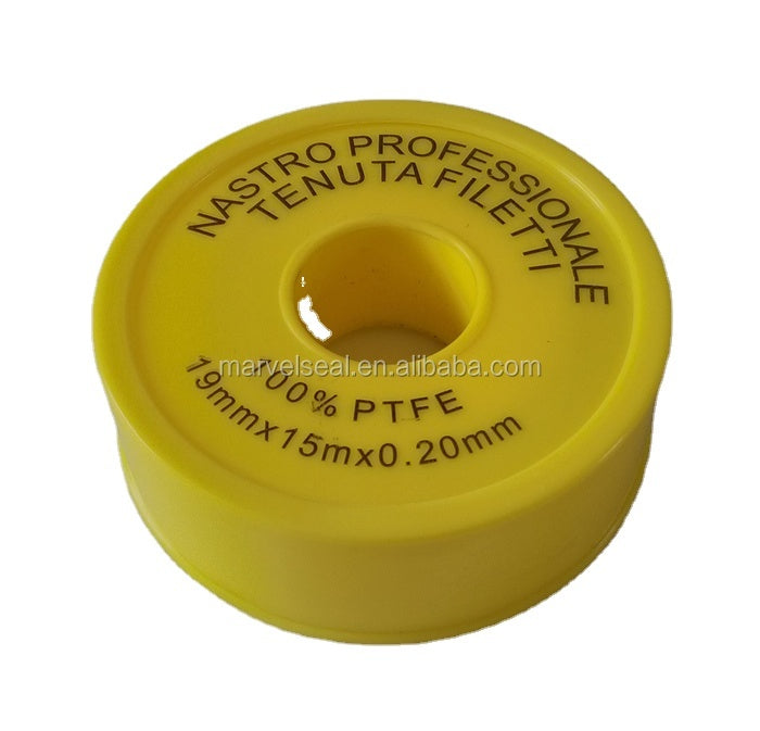 Marvelseal High Quality Gas Plumbers for Yellow PTFE Tape Thread Seal Leak Fix Aging Resistance 12m X 12mm X 0.1mm