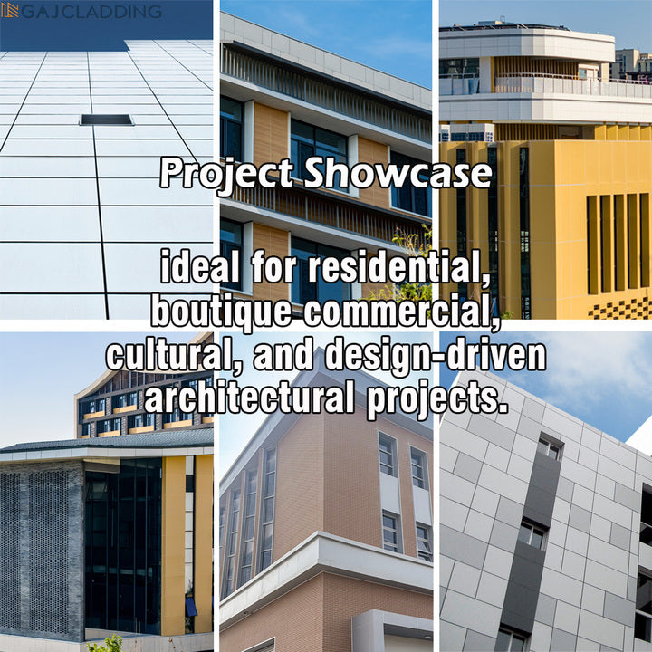 Easy Installation Customized Facade Exterior Wall Cladding Pre-coated Fibre Cement Panels for Residential Buildings