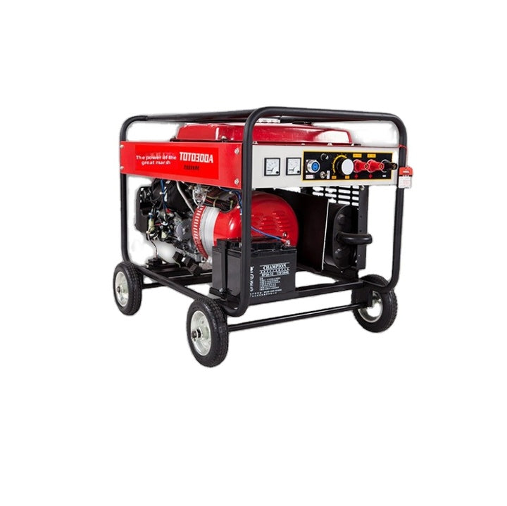 300A Portable Mobile Industrial Gasoline Electric Welding Machine for Construction Use