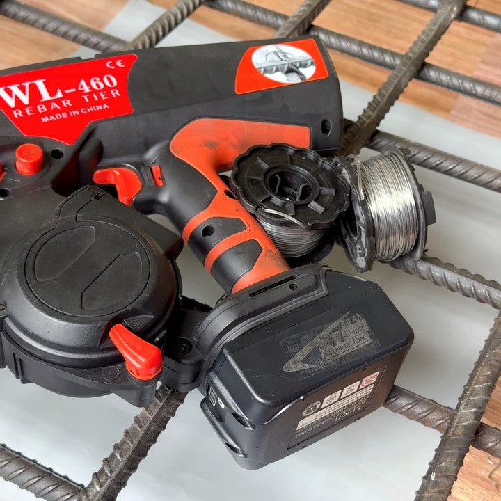 WL460 Professional Grade Battery-Powered Rebar Tying Machine & Cutter Fully Automated 90WH Motor