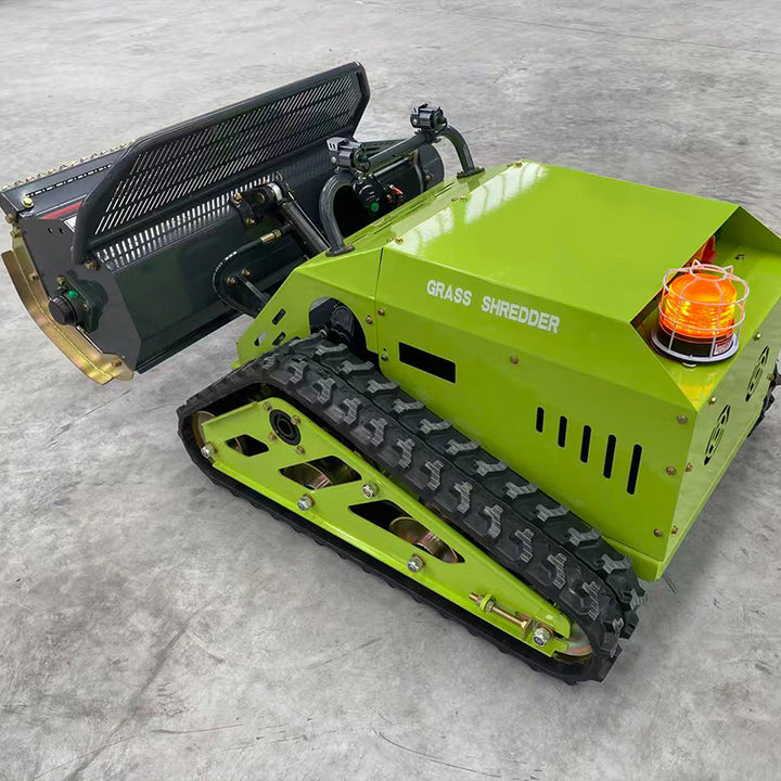 New Tracked Hydraulic Motor/Engine Remote Control Flail Mower for Tall Grass and Alfalfa Mowing on Slopes and Wasteland Farms
