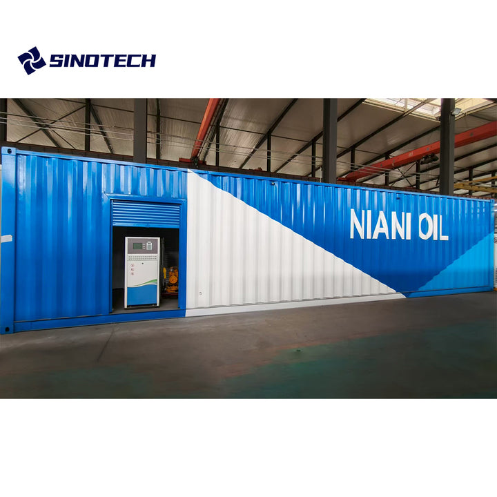 Skid Mobile Filling Station Container Petrol Station Fuel Tank With Dispenser 10-40cbm
