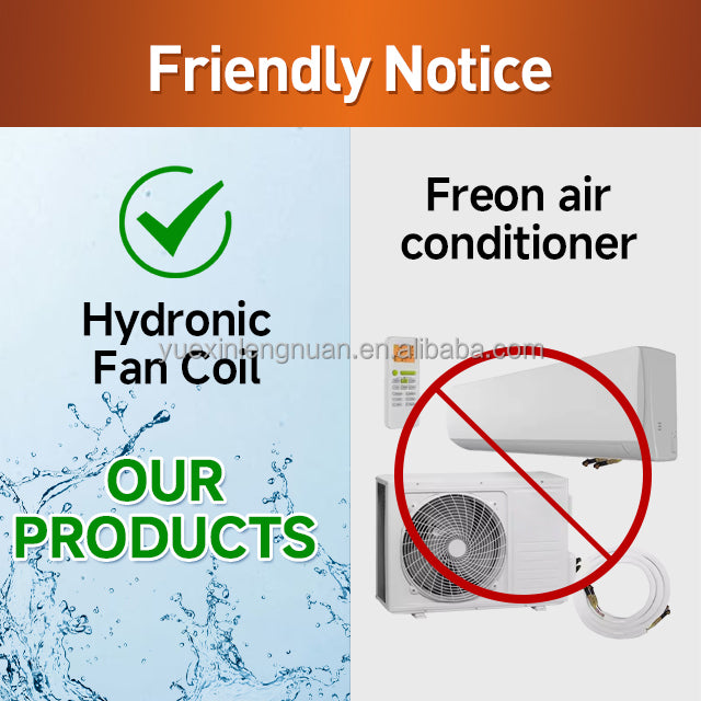 YESNCER 2380m³/h Airflow 4-Way Ceiling Cassette Fan Coil Unit with Built-in Drain Pump for Hotel Office Project HVAC System