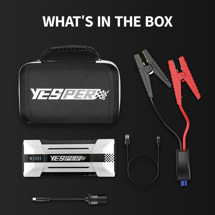 Factory Sale Multi-Functional LED Light 24000mAh Jump Starter Power Bank Car Booster