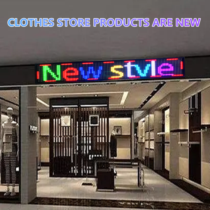 Programmable LED Sign P10 LED Display Full Color Message Board High Resolution LED Scrolling Display for Advertising