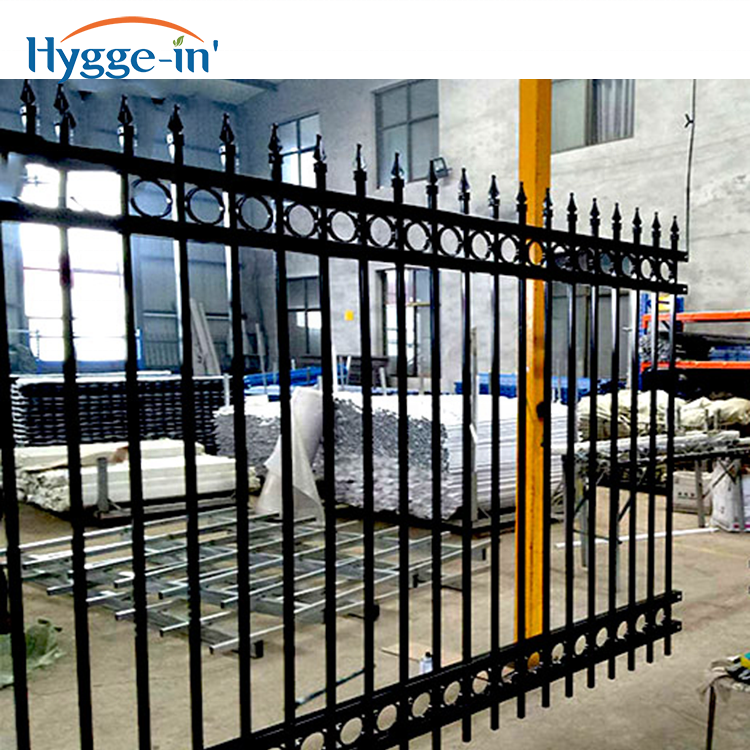 Cheap High Quality Designs Aluminum Picket Fence Metal Wrought Iron Fence Panels