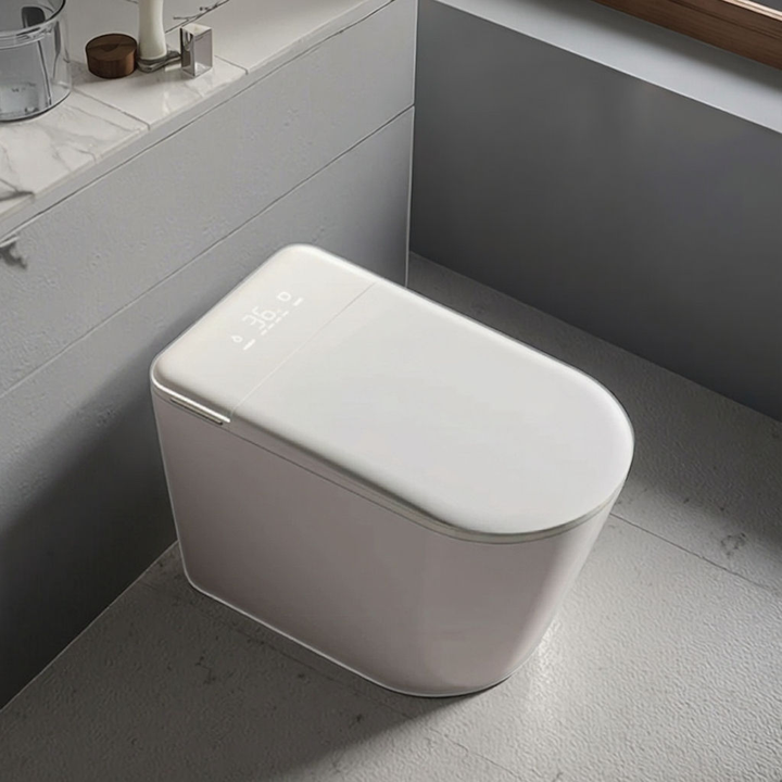 Floor Mounted WC Intelligent Toilet Automatic Operation S-trap Drainage Heated Seat Remote Control One Piece Smart Bidet Toilet