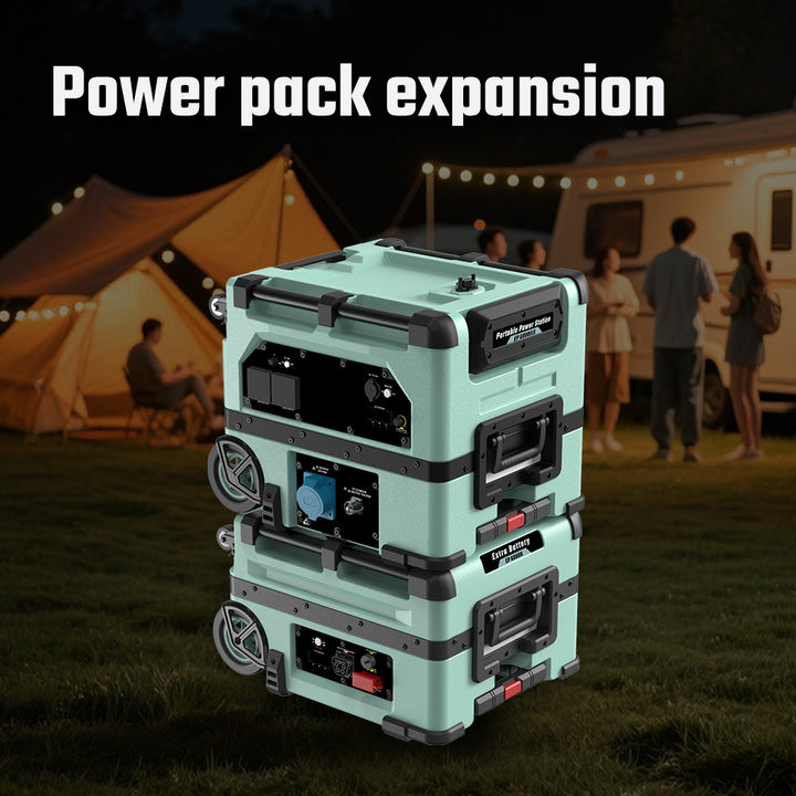 off Grid Solar System 5376Wh LiFePO4 Battery 5000W Power Station with MPPT Controller for Electric Car
