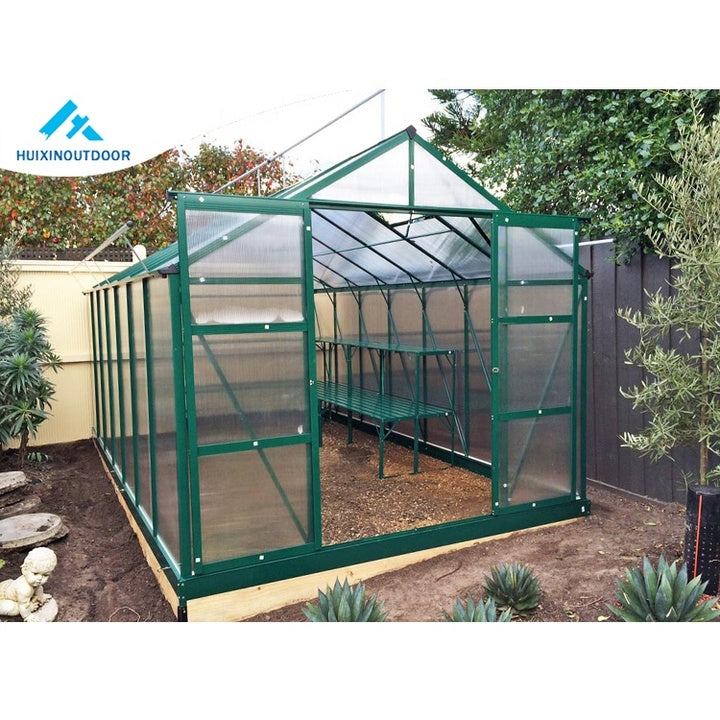 Factory Wholesale Aluminium Polycarbonate Greenhouse Kits Super Strong Home Garden Planting Greenhouse