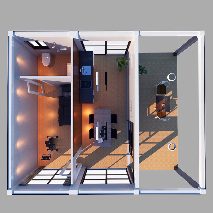 New Design Prefabricated Cheap Tiny Prefab Home Garden Container House