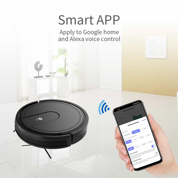 IMASS Electric Robot Vacuum Cleaner for Home Appliance Automatic Cleaning with Wet Dry Function HEPA Filter Battery-Powered