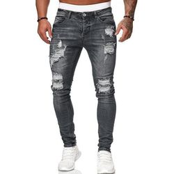 2022 mens slim fit ripped jeans Stretch Jeans Casual Pants multi-color denim jeans for men