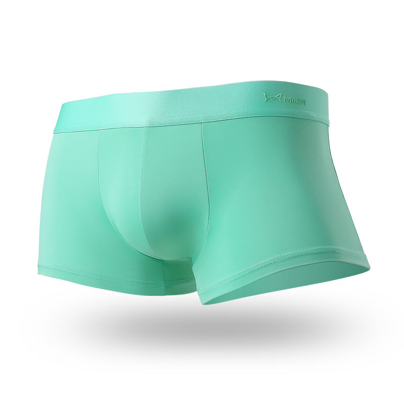 Ice Silk men boxers  Breathable  fiber anti bacterial crotch men's underwear  shorts men's underwear