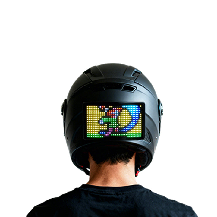 Customizable Waterproof LED Helmet Light Brightness Touch Screen App Controlled Neutral Stylish Design for Indoor/outdoor
