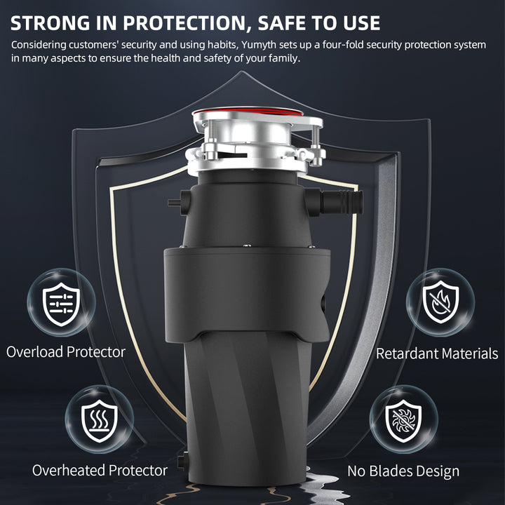 Low Price DC Kitchen Garbage Disposal Powerful Low Noise Recycling Grinding Food Waste Disposer