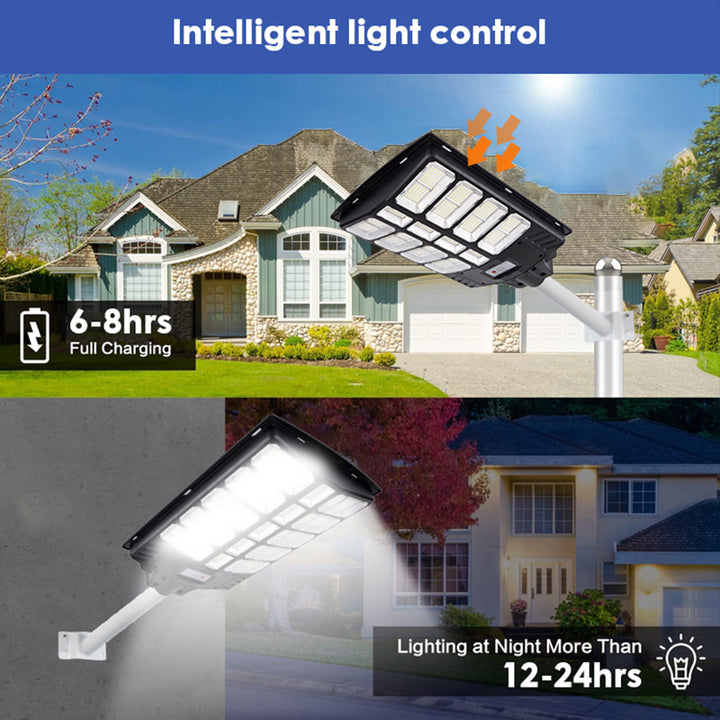 GISUN 500w 800w 1000w Motion Sensor and Working Time More Than 12hours Ip65 Outdoor All in One Solar Street Light