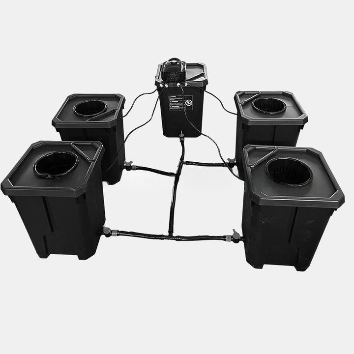 Food-Grade Plastic Hydroponic Buckets BPA-Free Dutch Barrels for Organic Tomato Pepper Cultivation