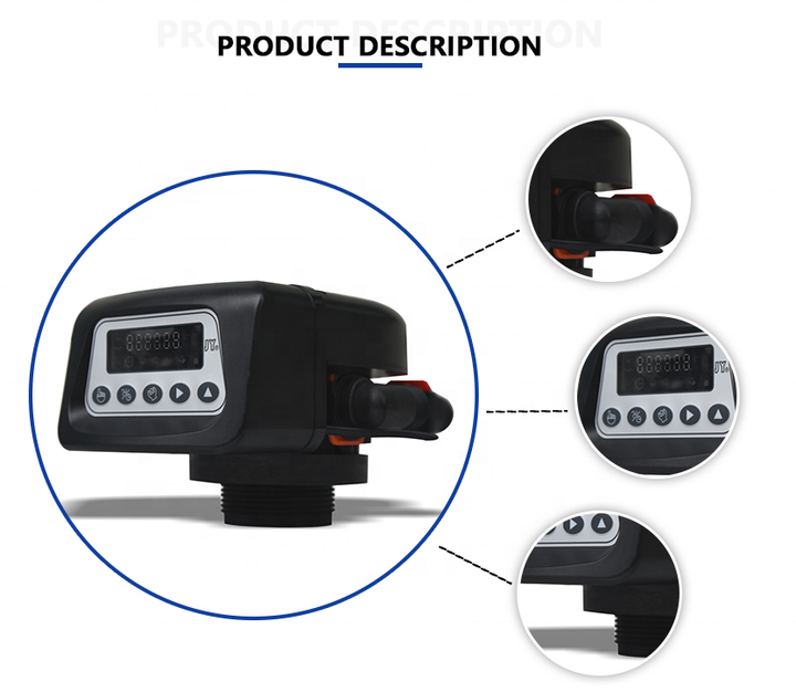Jieyuan Automatic LCD Home Water Treatment System 0.5-3m3/H Water Softener with PLC & Gear 220V Voltage